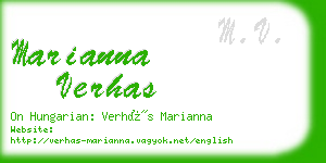 marianna verhas business card